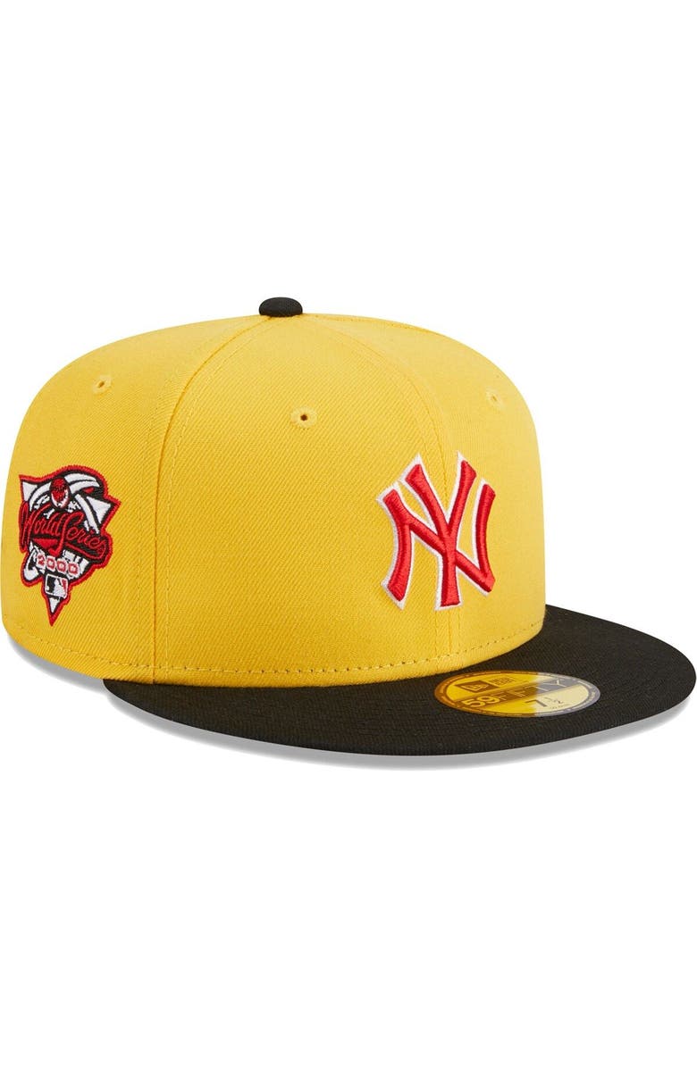 New Era Men's New Era Yellow/Black New York Yankees Grilled 59FIFTY Fitted Hat, Main, color, 