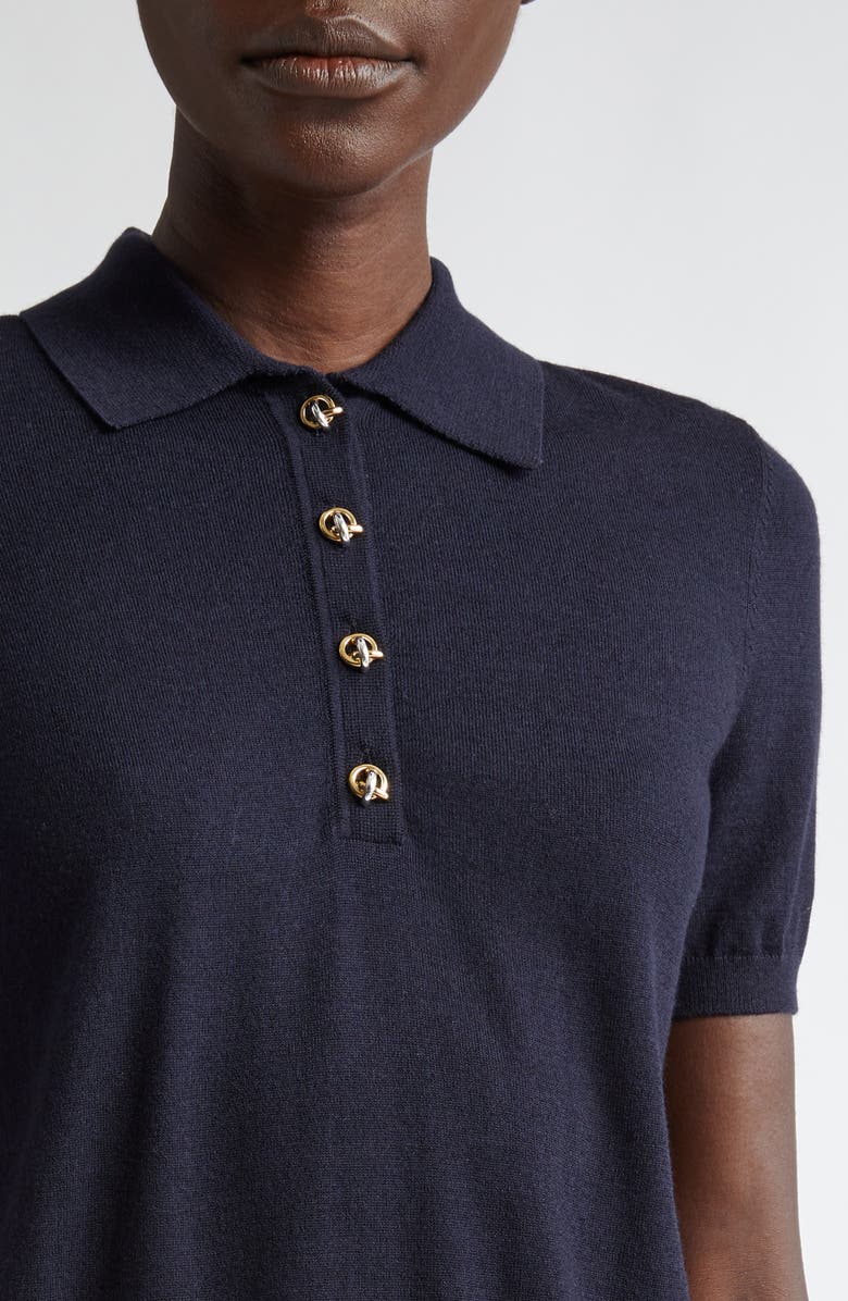 Altuzarra Nemo Merino Wool Blend Polo Sweater, Alternate, color,