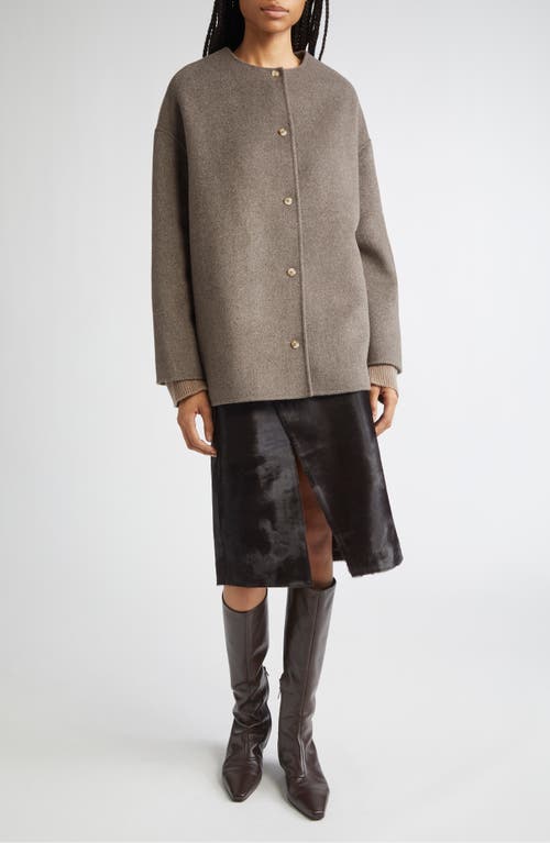 Loulou De Saison Wool Short Coat In Neutral