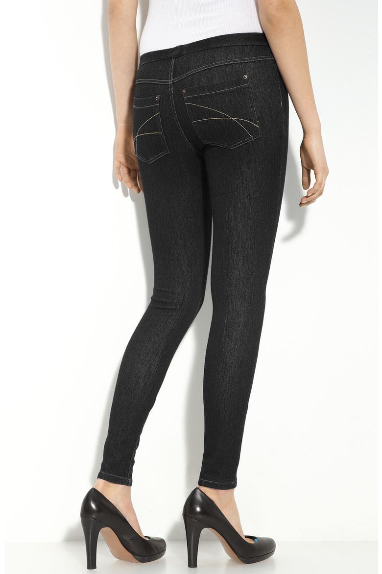 'Classic Jean' Leggings, Alternate, color, BLACK