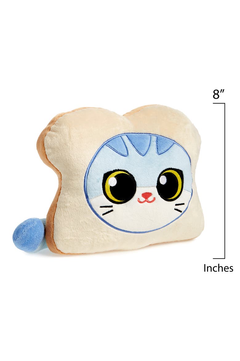 Cat Bread Stuffed Pillow, Alternate, color, BEIGE