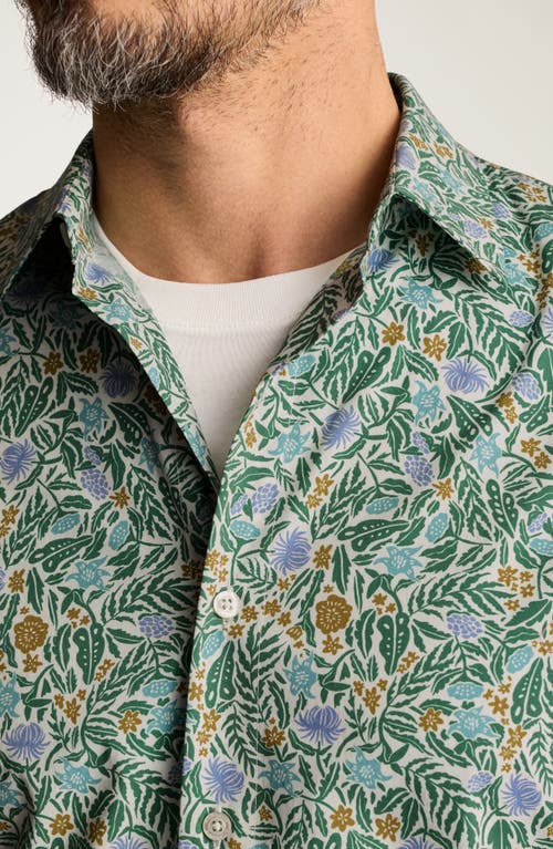 Bonobos Riviera Slim Fit Bouquet Print Short Sleeve Button-up Shirt