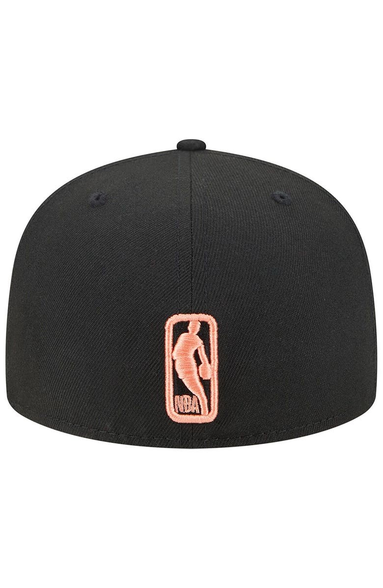 New Era Men's New Era Black Chicago Bulls Floral Side 59FIFTY Fitted Hat, Alternate, color, 