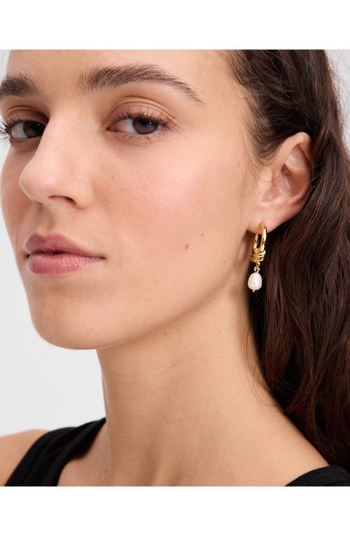 Kate Spade New York Freshwater Pearl Hoop Earrings