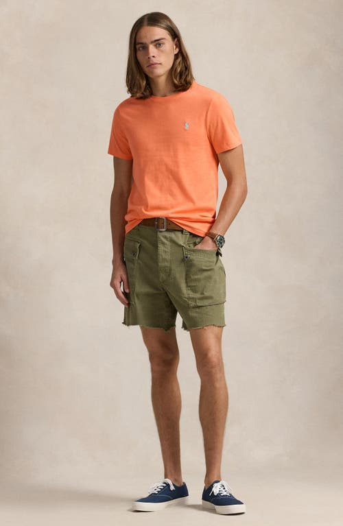 Polo Ralph Lauren Classic Fit Jersey Crewneck T-shirt In Classic Peach/c6342