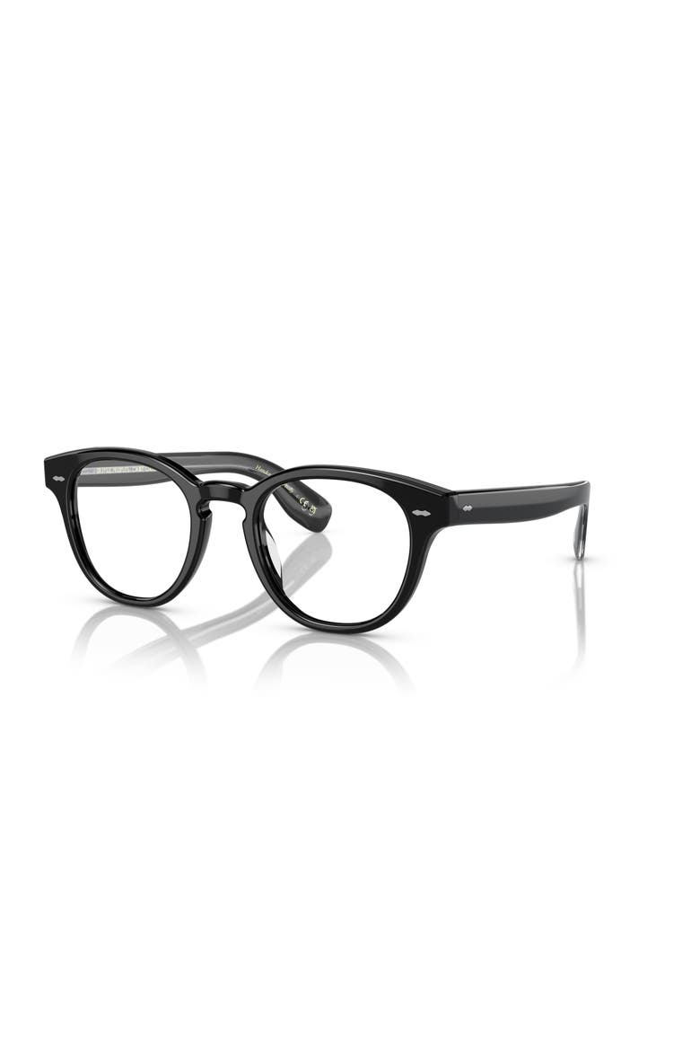 48mm Round optical glasses, Main, color, Black