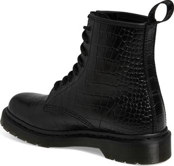 1460 Croc Embossed Combat Boot
