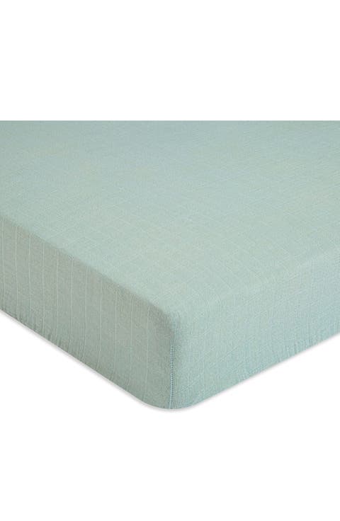 Cotton Muslin Fitted Crib Sheet