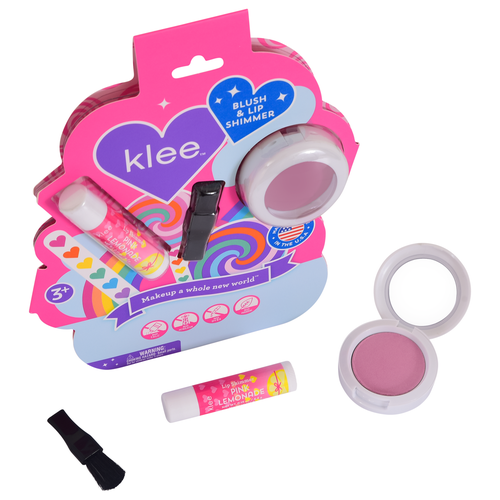 Klee Naturals Rainbow Glitz - Kids' Blush Lip Shimmer Set in Pink 