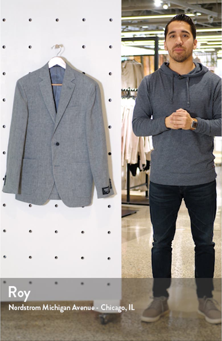 Regular Fit Linen Sport Coat, sales video thumbnail