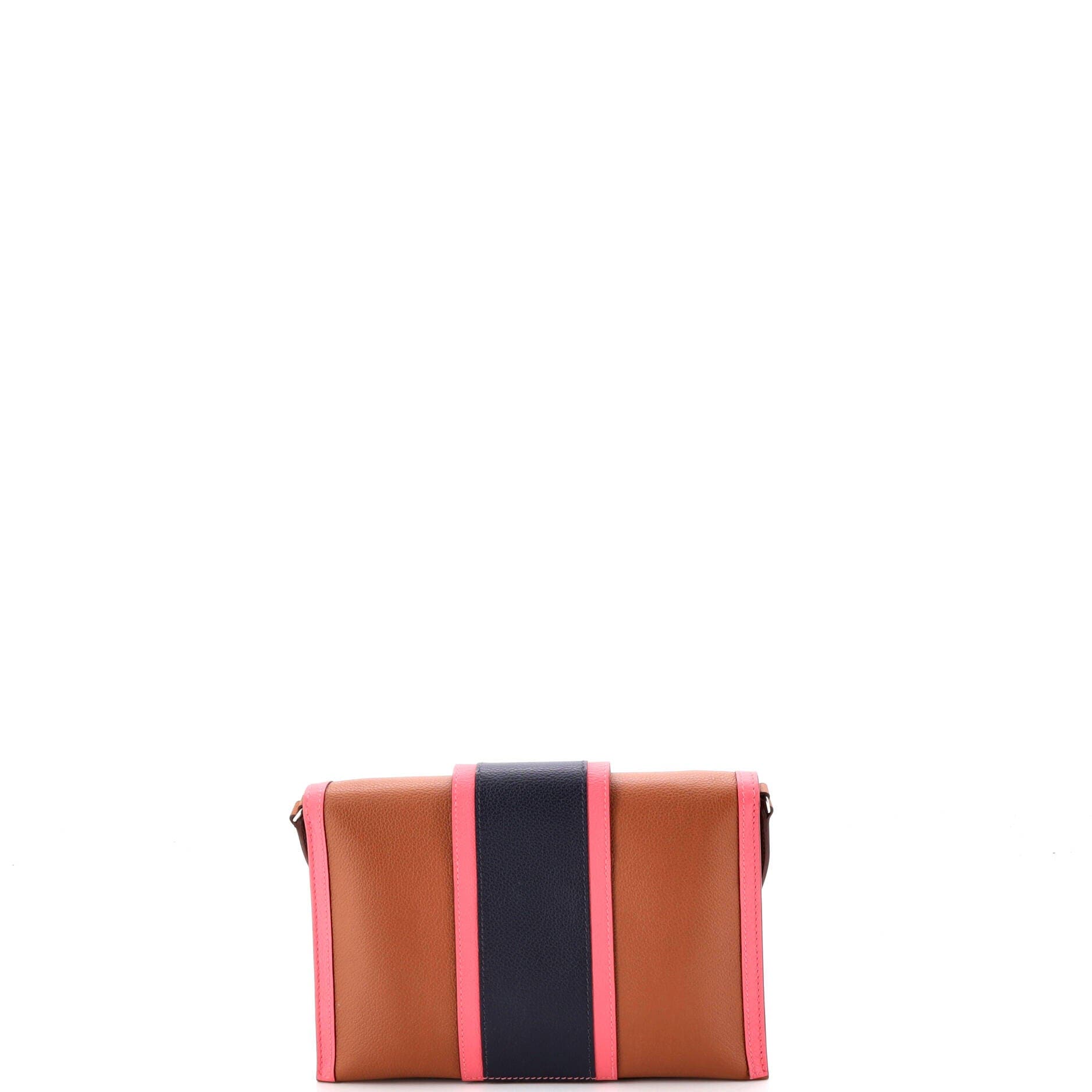 Pre-Owned Hermes H Passant Clutch Shoulder Bag Evercolor, Alternate, color, Gold