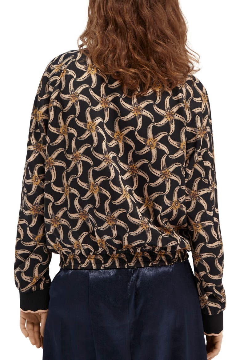 Reversible Starfish & Tie Dye Print Bomber Jacket, Alternate, color, 0219-COMBO C