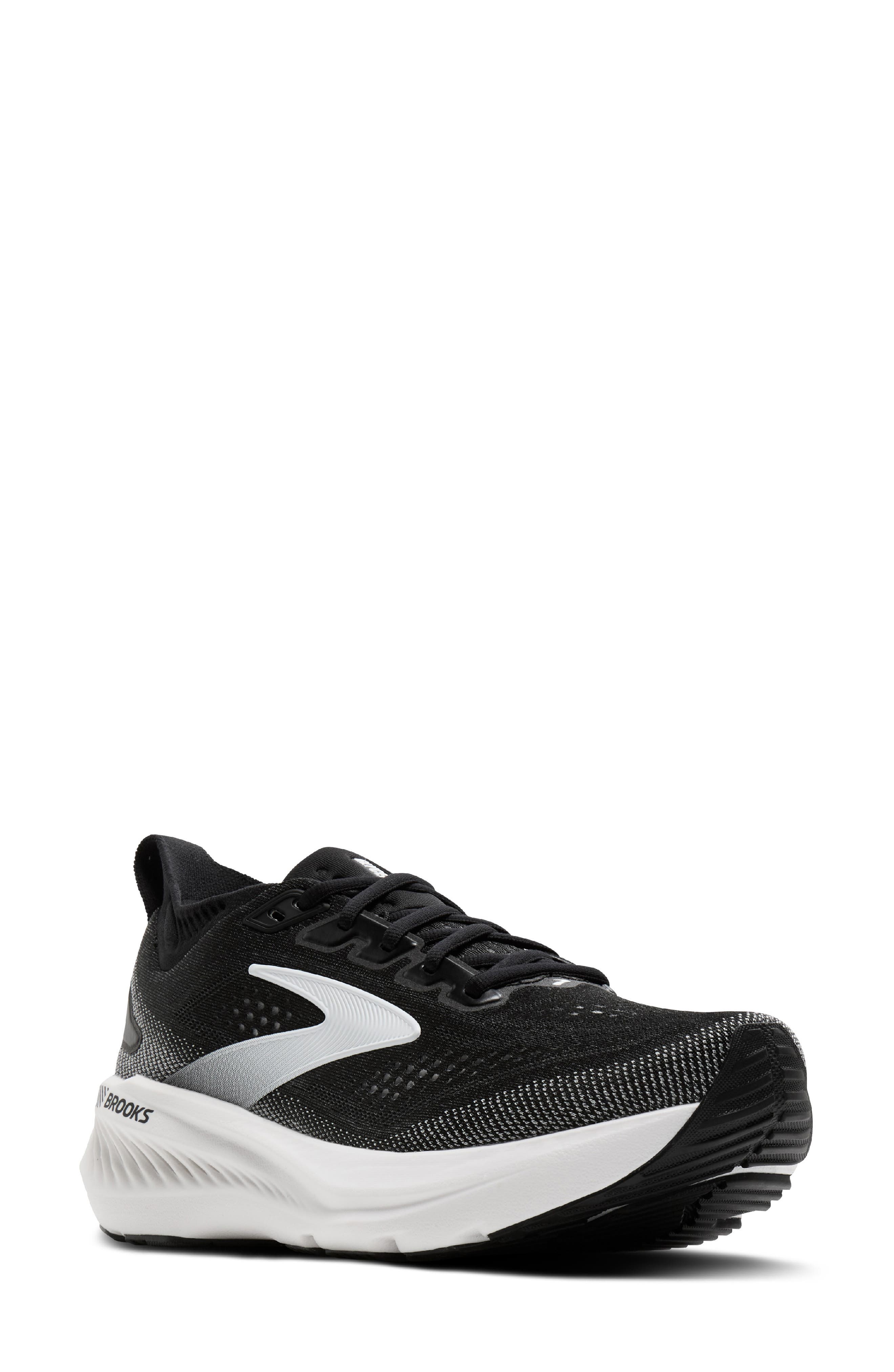 Brooks Glycerin GTS 23 Running Shoe, Main, color, Black/ Grey/ White