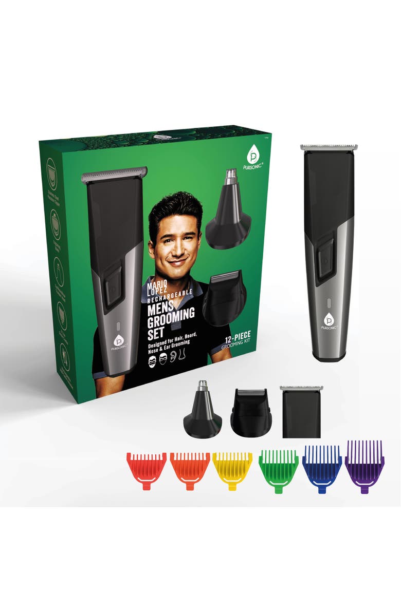 PURSONIC Mario Lopez Rechargeable Men's Grooming Set, Alternate, color, Black