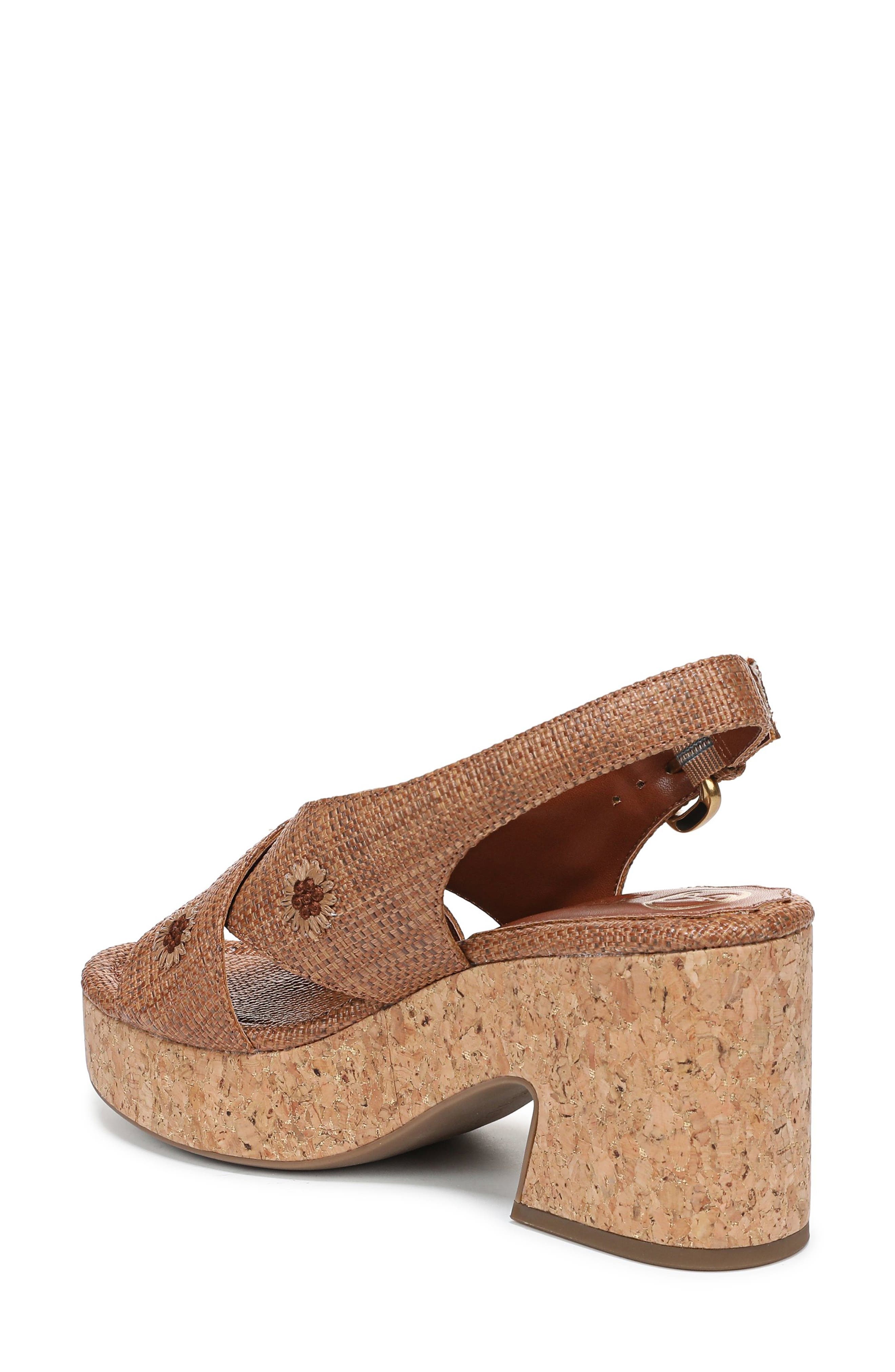 Hanfleur Platform Slingback Sandal, Alternate, color, CUOIO