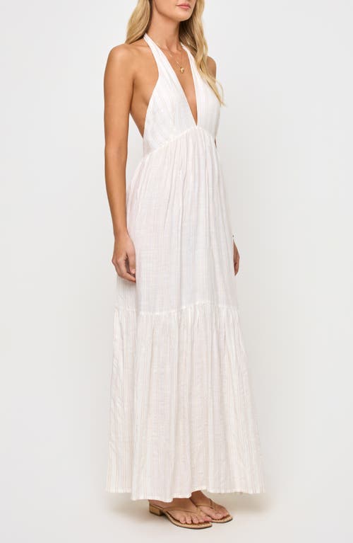 L*SPACE LSPACE SOLLER HALTER MAXI DRESS