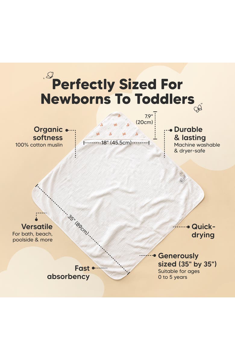 Lyra Muslin Hooded Towel
