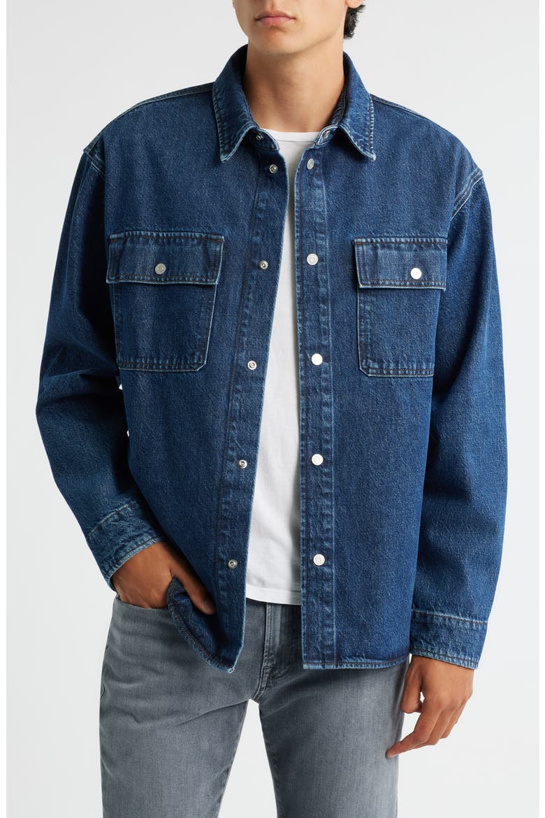Denim Overshirt, Main, color, LOVELL
