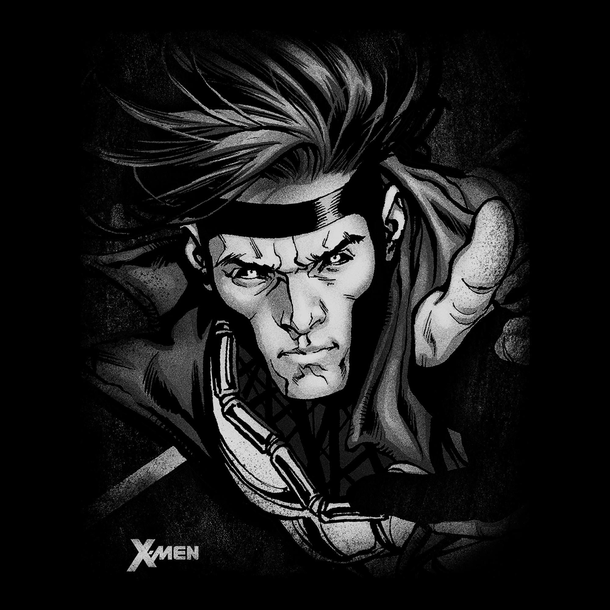 Marvel: X-Men '97 Men's Monochrome Gambit Short Sleeve T-shirt (Men ...