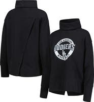 LEVELWEAR Women's Levelwear Black Los Angeles Dodgers Sunset Farm Team Pullover Sweatshirt