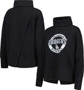 LEVELWEAR Women's Levelwear Black Los Angeles Dodgers Sunset Farm Team Pullover Sweatshirt