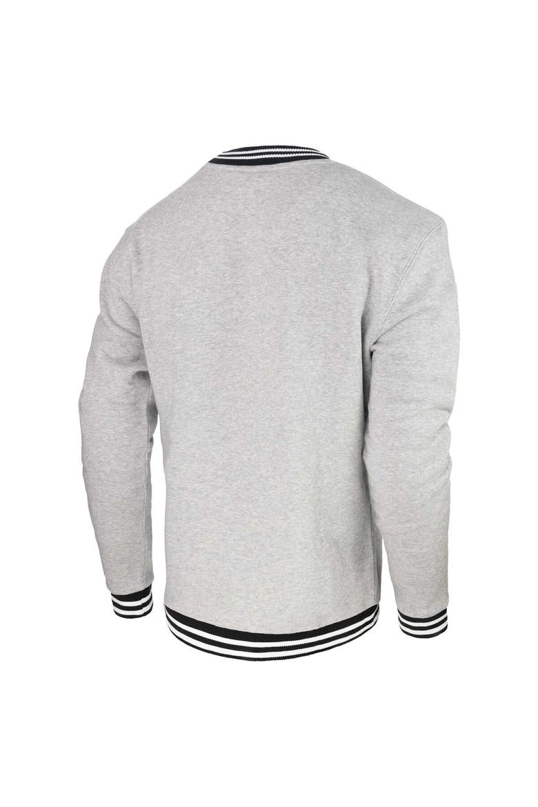 Men's Stadium Essentials Heather Gray Utah Jazz Club Level Pullover Sweatshirt, Alternate, color, Heather Gray