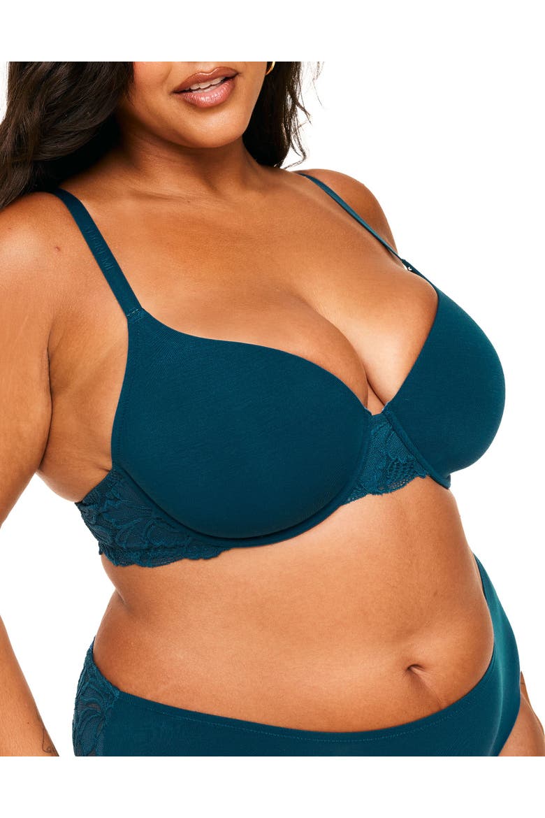 Teagan Contour Full Coverage Bra, Alternate, color, Legion Blue