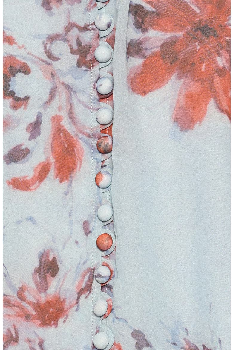 Marni Floral Balloon Sleeve Blouse, Alternate, color, BLUE FLORAL