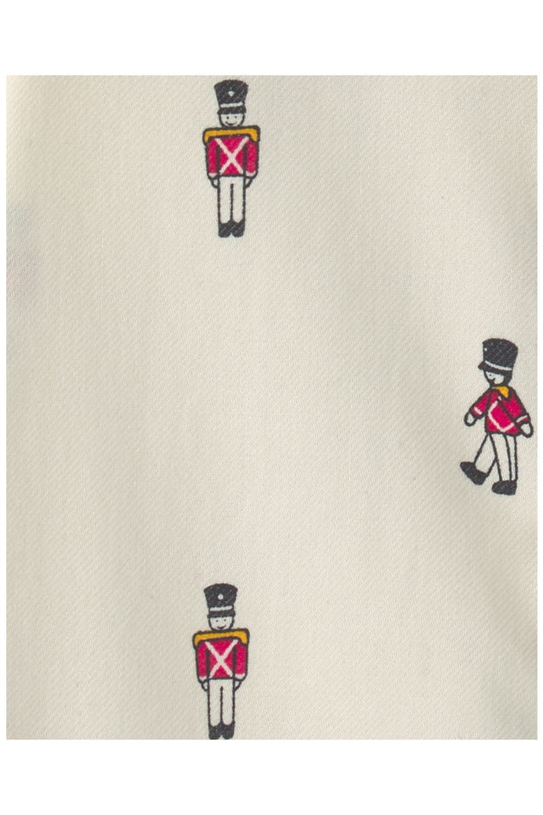 Nutcracker Cotton Twill Bodysuit, Alternate, color, WHITE NUTCRACKER TOP