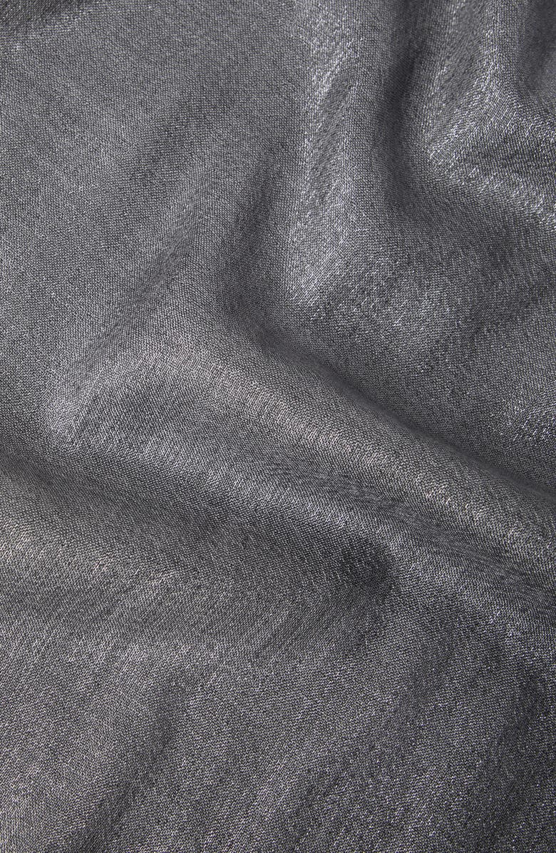 Brunello Cucinelli Sparkling scarf, Alternate, color, Anthracite