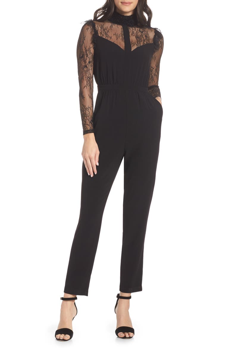Be My Baby Jumpsuit, Main, color, BLACK