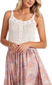 Bishop + Young Keena Open Crochet Sweater Tank