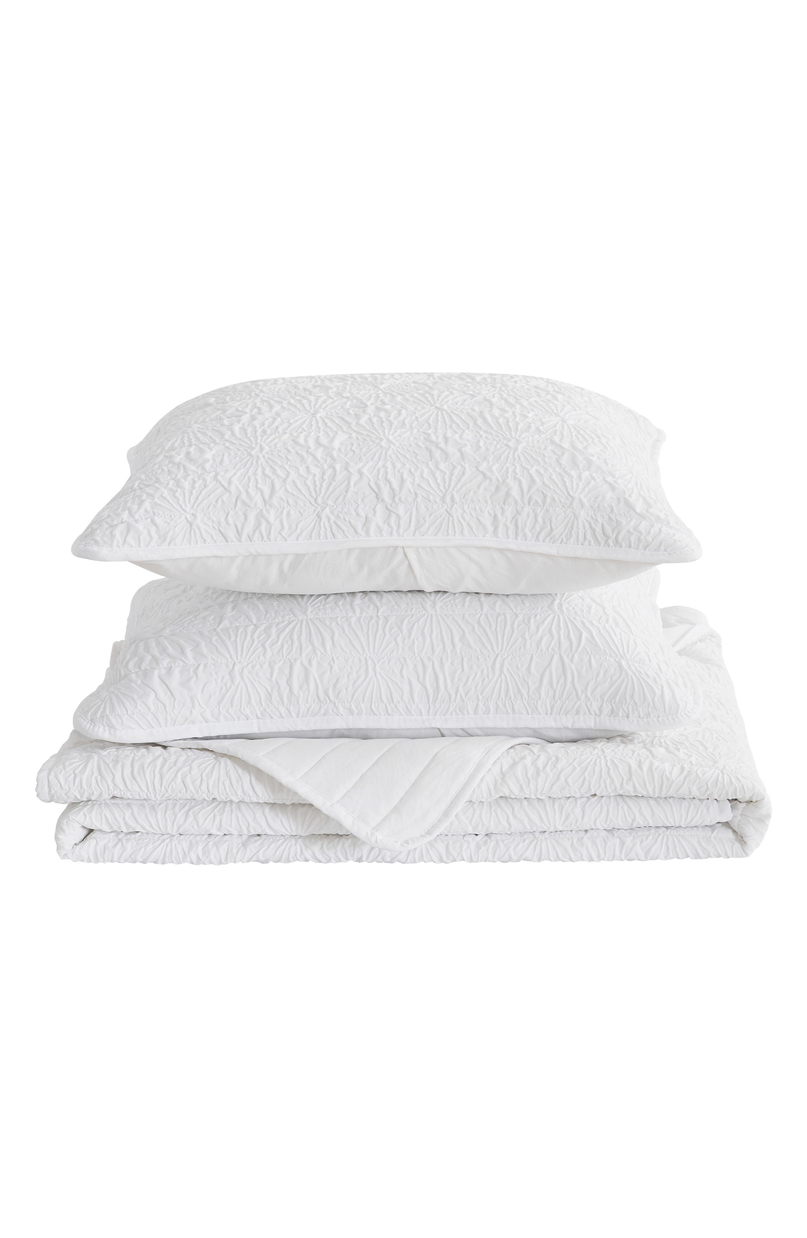 Woven & Weft Floral Embossed Quilt Set