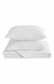 Woven & Weft Floral Embossed Quilt Set