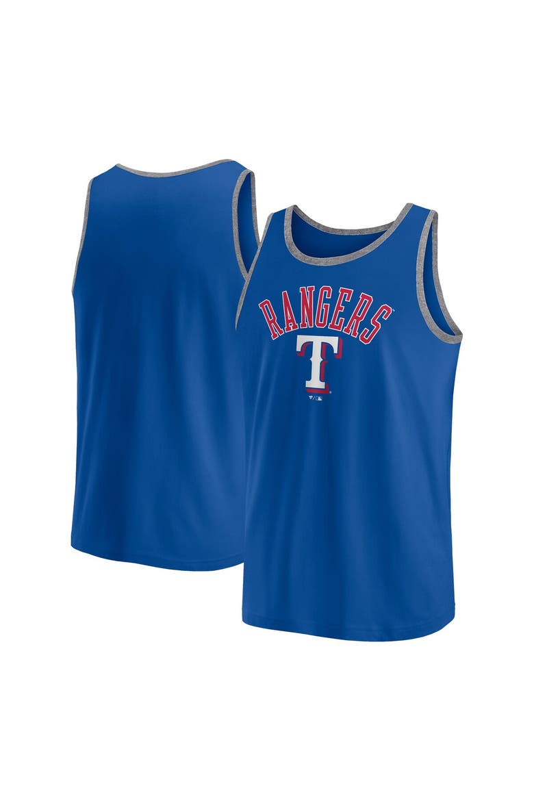 Men's Fanatics Royal Texas Rangers Bet Tank Top, Main, color, Royal