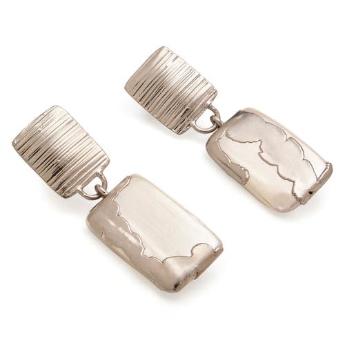 Dhwani Bhansal Zuri Drops In White Rhodium Plated