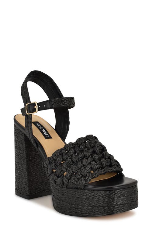 NINE WEST NINE WEST VADYN PLATFORM WEDGE SANDAL 