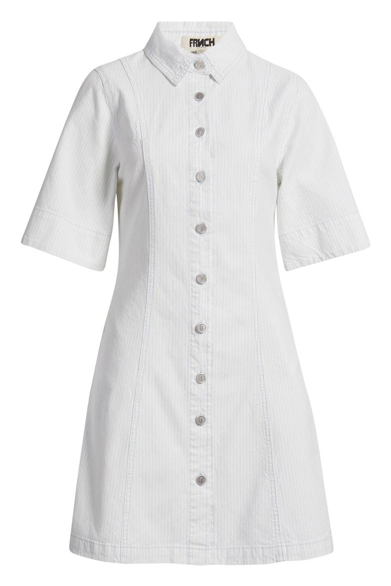 Ellyne Cotton Shirtdress, Alternate, color, CREME