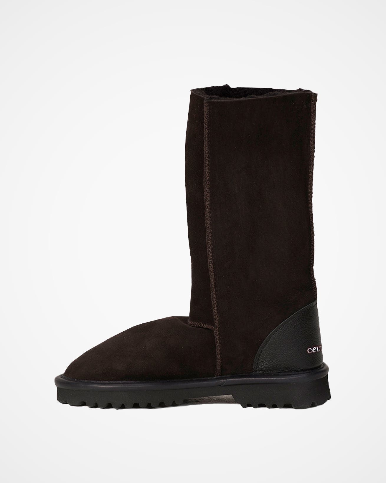 Celtic & Co. Aqualamb Shearling Calf Boots, Alternate, color, Darkest Brown