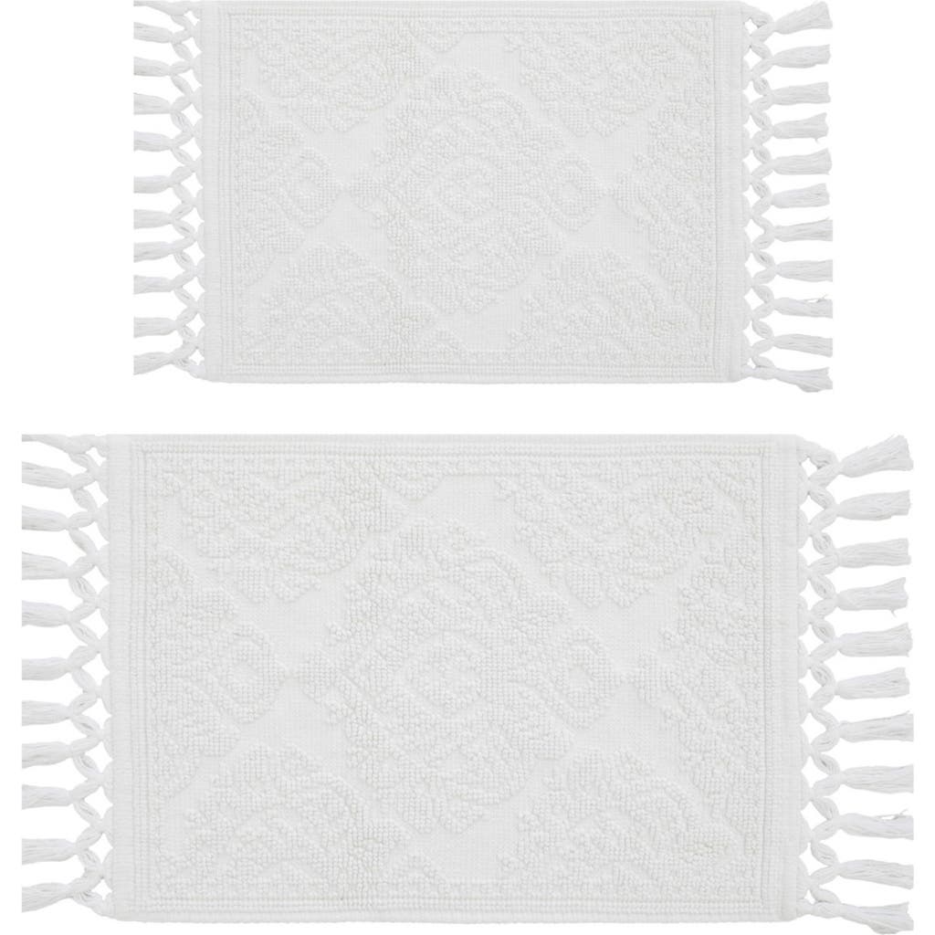 Jean Pierre New York Ricardo Fringe Cotton 2-piece Bath Rug Set