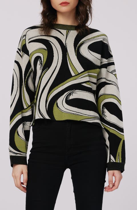 Tierna Swirl Crewneck Sweater