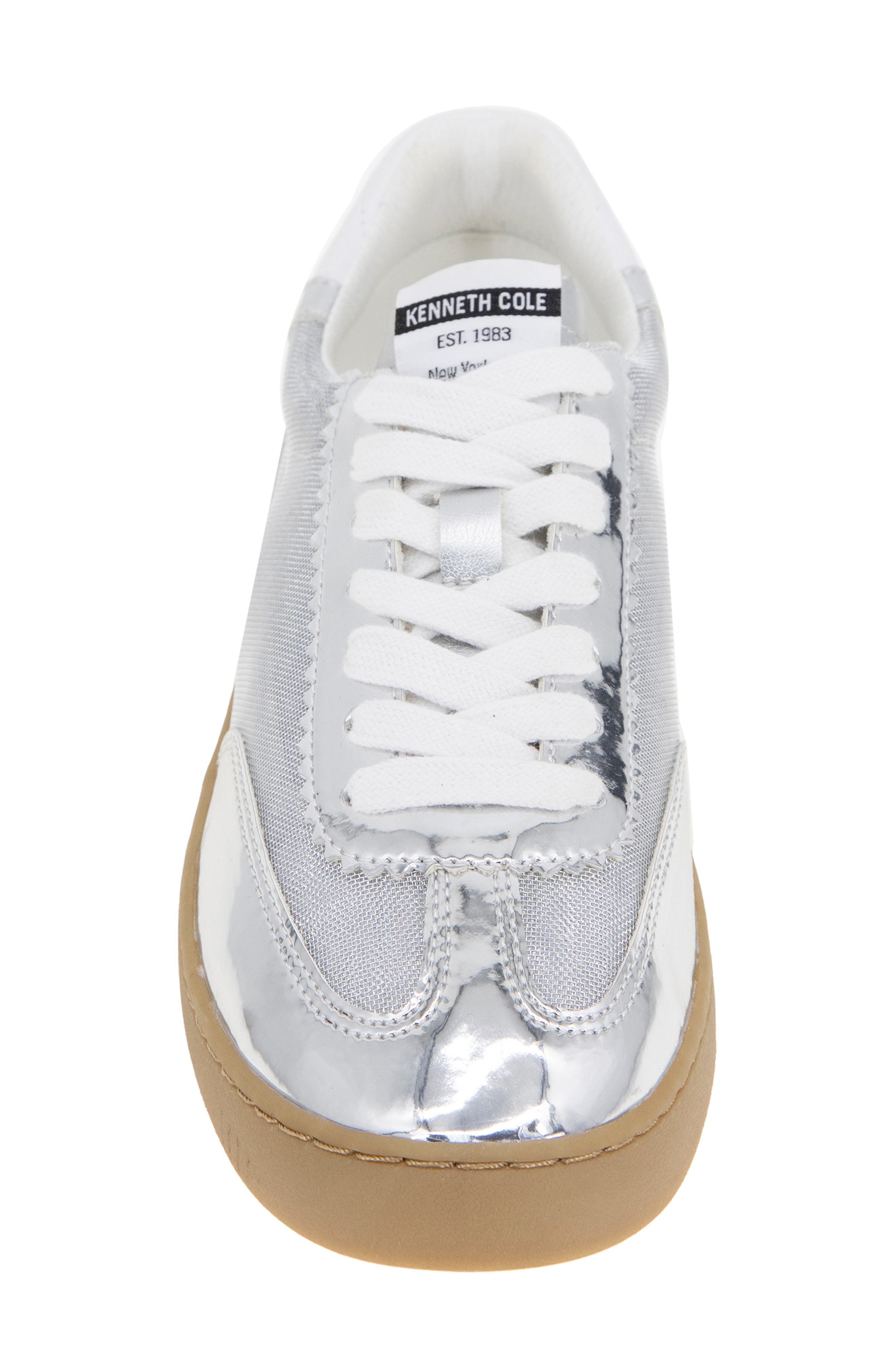 Kenneth Cole Sam Platform Sneaker, Alternate, color, Silver Mesh