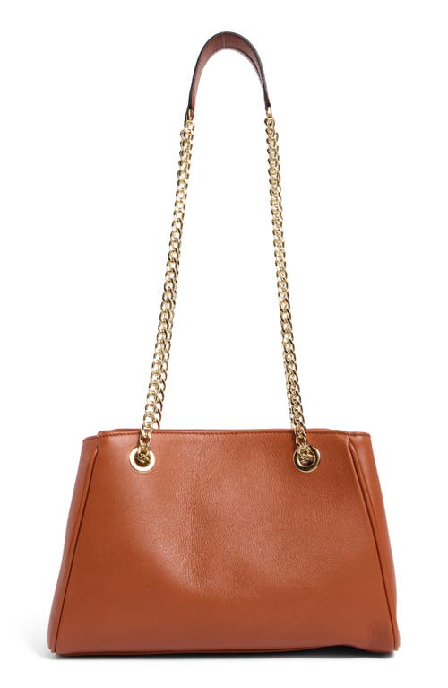 Valentino By Mario Valentino Angelina Signature Leather Shoulder Bag In Brown