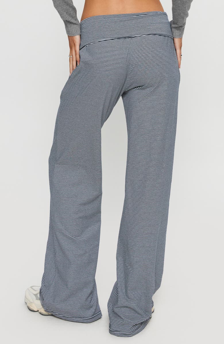 Princess Polly Eight Hours Sleep Stripe Foldover Pants, Alternate, color, Multi