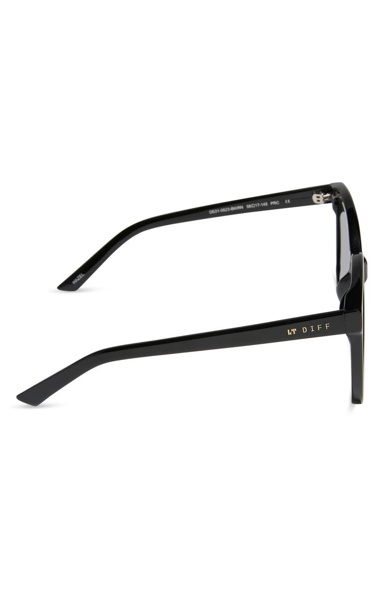 DIFF Hazel 58mm Square Sunglasses, Alternate, color, Black Iris Lens