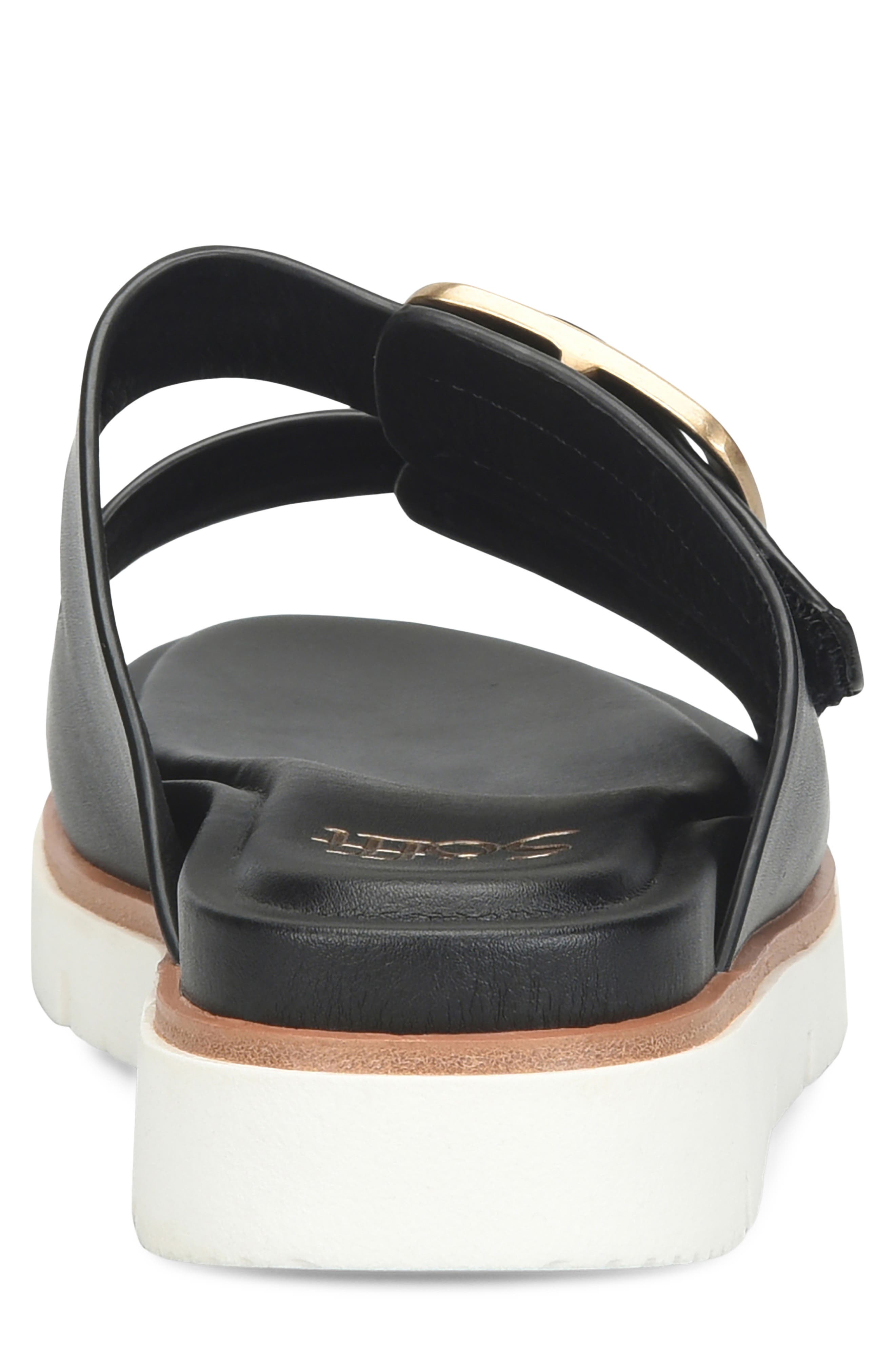 Söfft Gabby Platform Slide Sandal, Alternate, color, Black