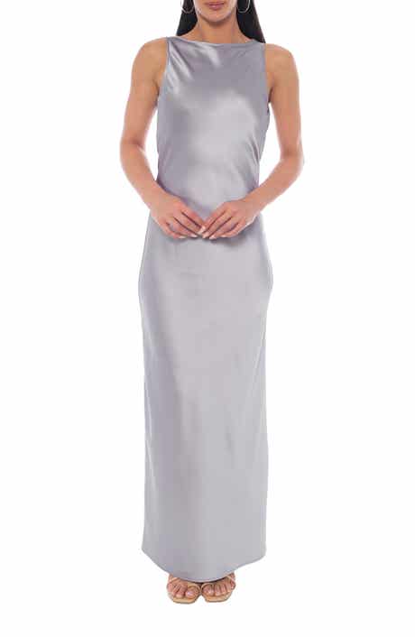 Marina Satin Maxi Dress