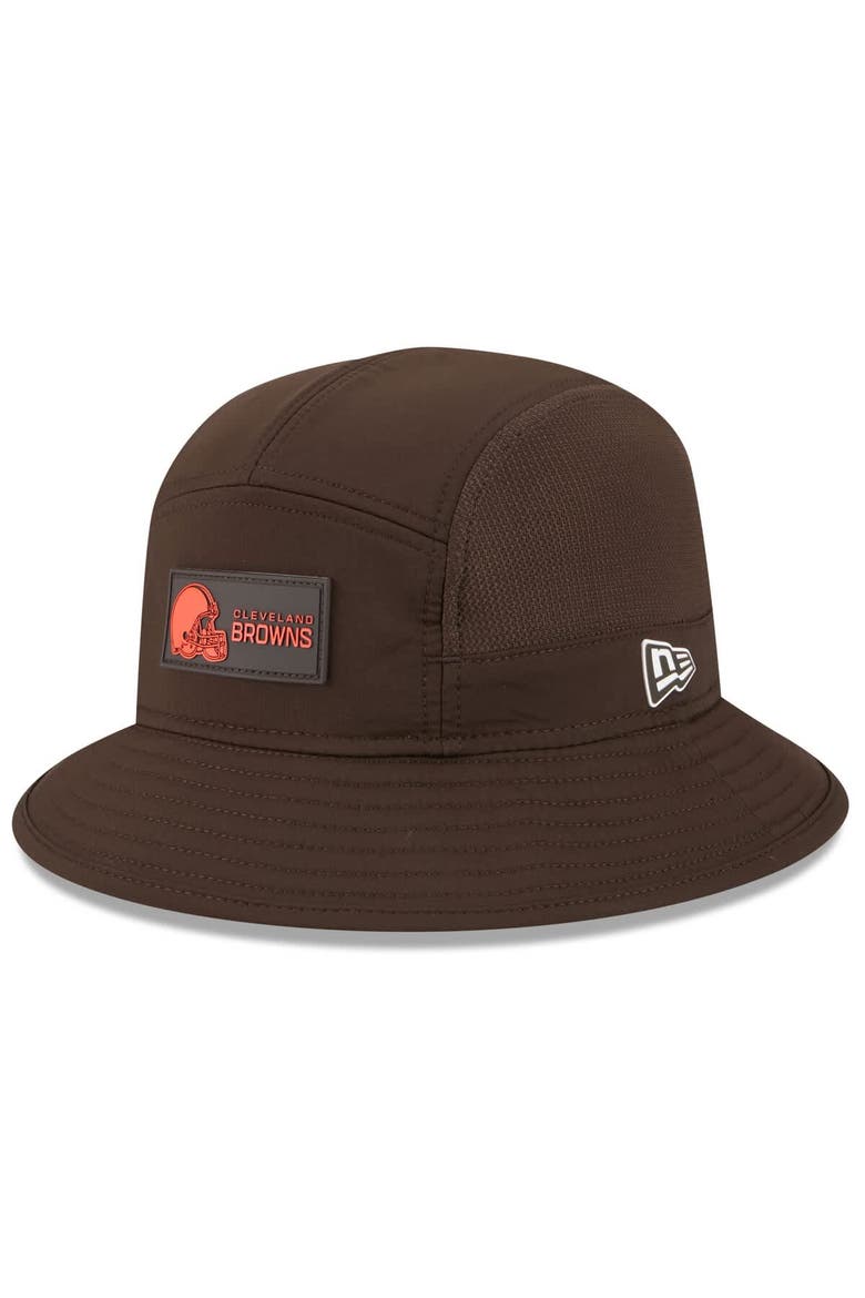 Men's New Era Brown Cleveland Browns 2025 Sideline  Bucket Hat, Main, color, Brown