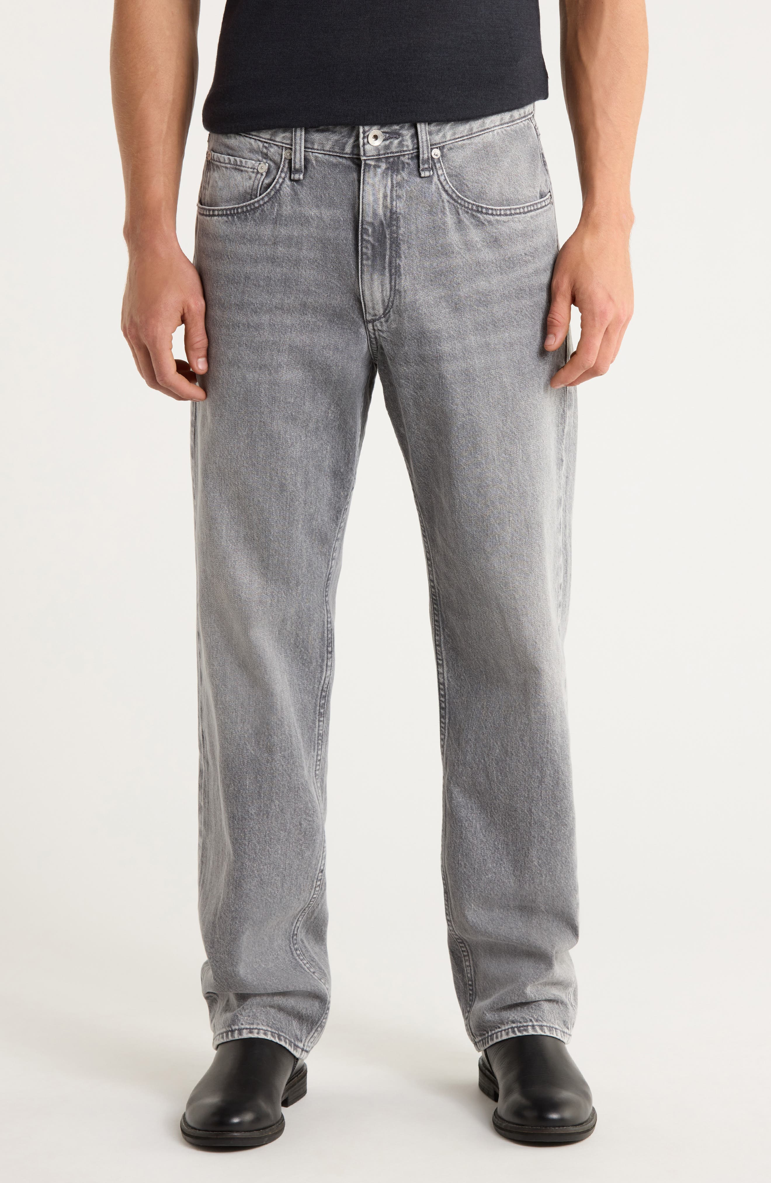 Fit 4 Authentic Rigid Straight Leg Jeans