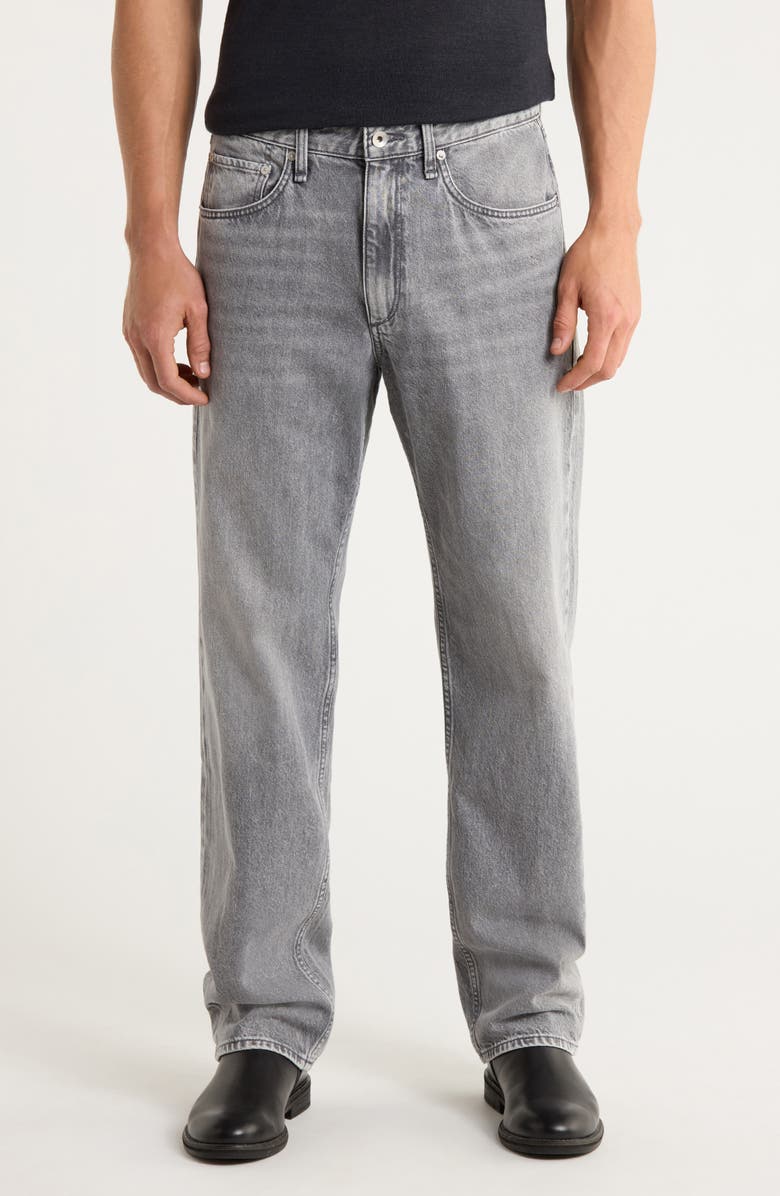 rag & bone Fit 4 Authentic Rigid Straight Leg Jeans, Main, color, Ice Grey